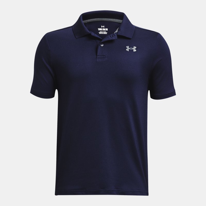 Boys'  Under Armour  Performance Polo Midnight Navy / Pitch Gray YXS (48 - 50 in)